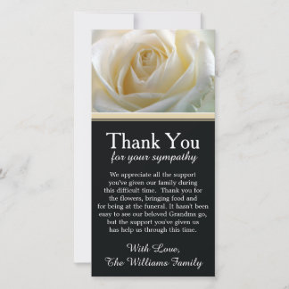 Bereavement Thank You Cards | Zazzle