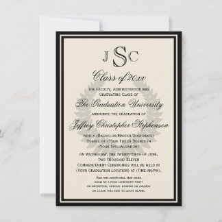 Dormouseworld: Formal Graduation Invitations