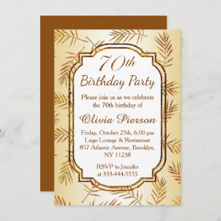 70th Birthday Invitations & Announcements | Zazzle