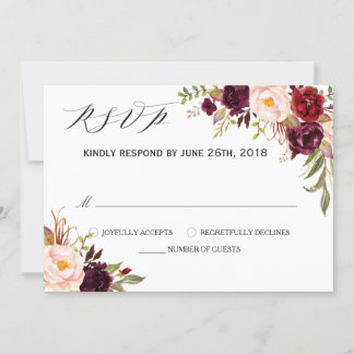 Wine Colored Wedding Invitations 10