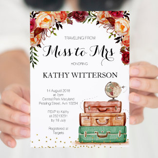 Travel Invitations & Announcements | Zazzle