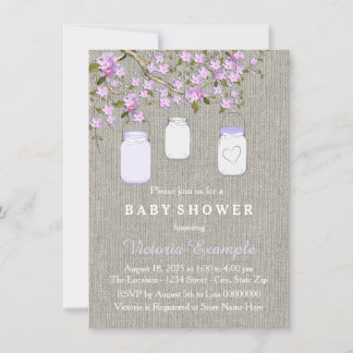 Lavender Baby Shower Invitations 4