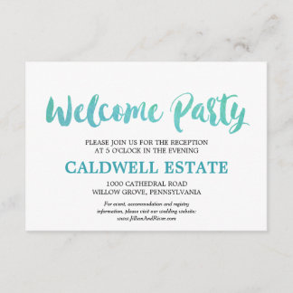 Welcome Party Wedding Invitation Wording 10
