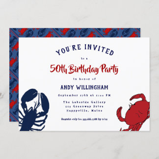 Seafood Party Invitations 4