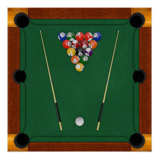 Billiard Art & Framed Artwork | Zazzle