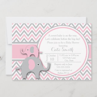 Pink Elephant Invitations 7