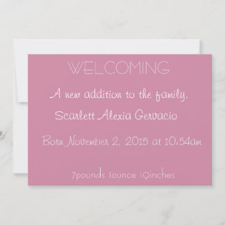 Welcome Baby Invitations & Announcements | Zazzle