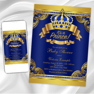 Royal Baby Shower Invitations & Announcements | Zazzle