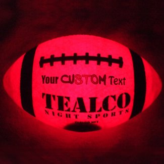 TealCo Glow In the Dark LED Football - Adult Size