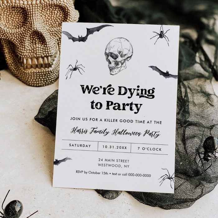 A Halloween invitation