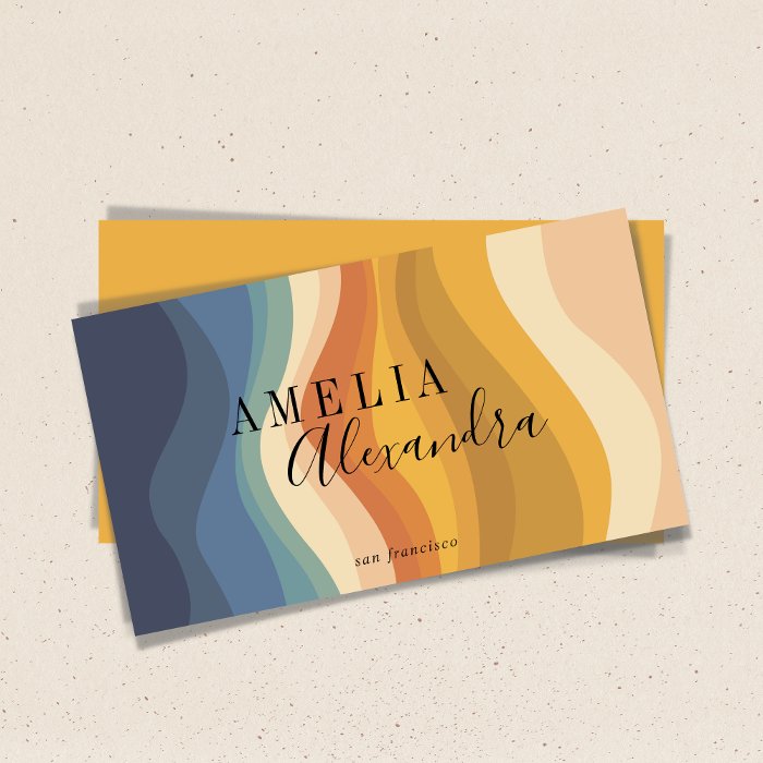 A business card
