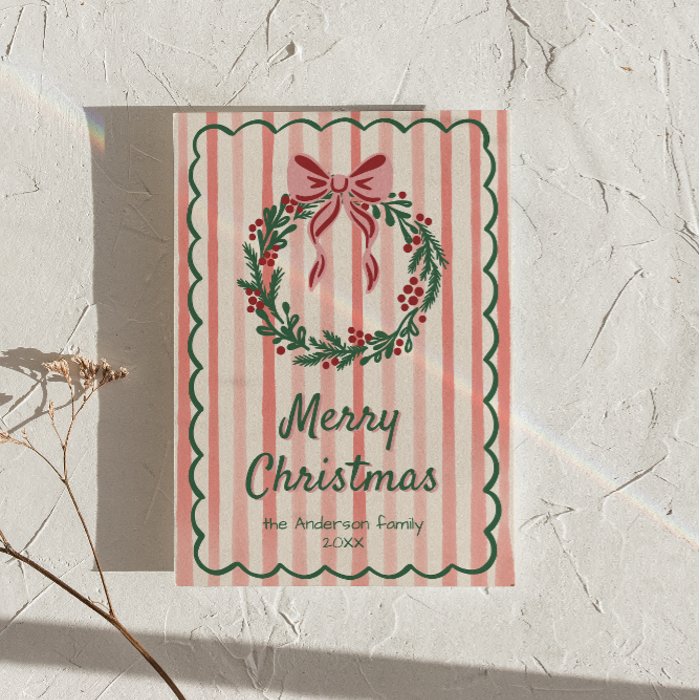 A non-photo holiday card
