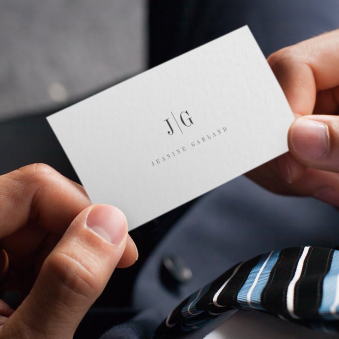 A minimalist business card