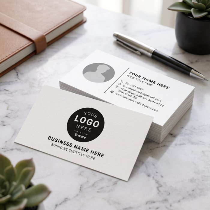 A logo business card