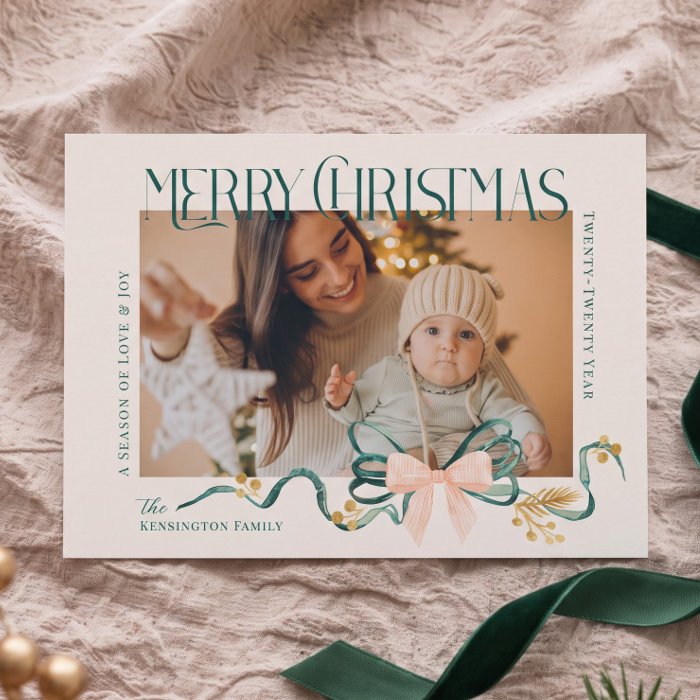 A photo Christmas card