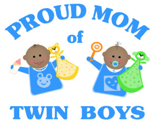 Mother's Day Proud Mom Of Twin Boys Ethnic Card