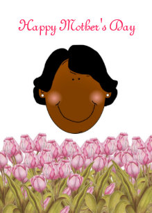Happy Mother's Day with African American Mom Card