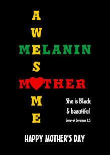 Melanin Mom Happy Mother's Day Holiday Card