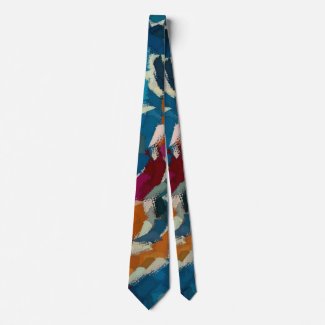 Color Splash Abstract Neck Tie