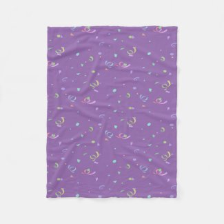 Confetti and Streamers Fleece Blanket