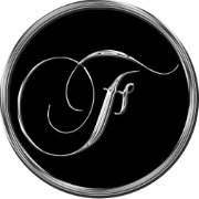 Silver Black Formal Weddings Monogram F Seal Classic Round Sticker | Zazzle