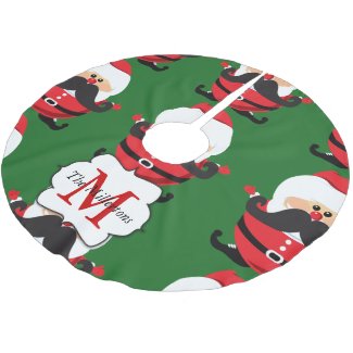 Santa Claus Brushed Polyester Tree Skirt