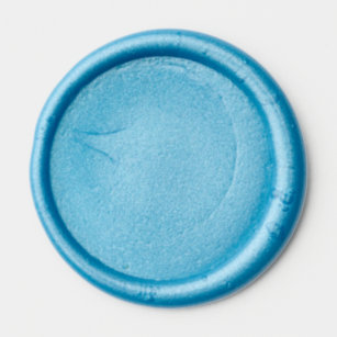 Wax Seals - 1" Diameter Sticker, Color:Blue