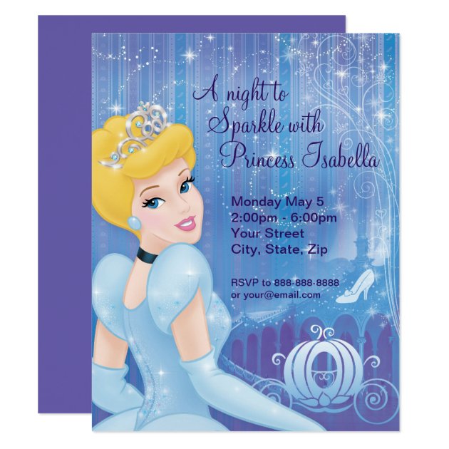 Cinderella Birthday Invitation