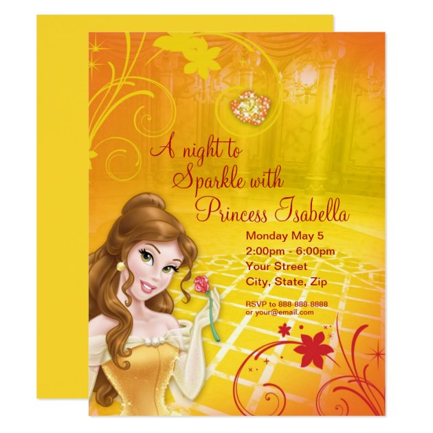 Belle Birthday Invitation