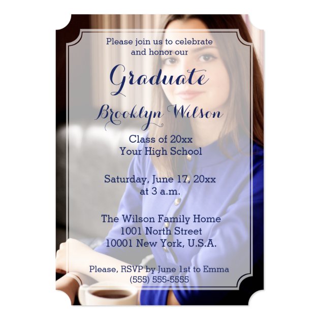 Personalized Graduation Party Invitation Ticket