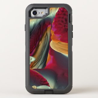 Coral Abstract OtterBox Defender iPhone 7 Case