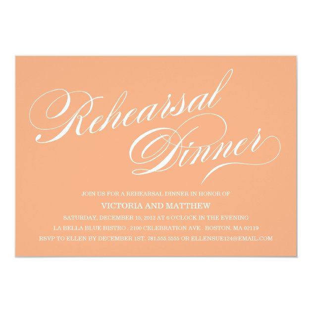 SIDE SCRIPT | REHEARSAL DINNER INVITATION