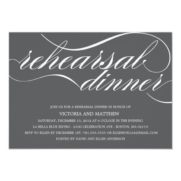 SCRIPT | REHEARSAL DINNER INVITATION (front side)