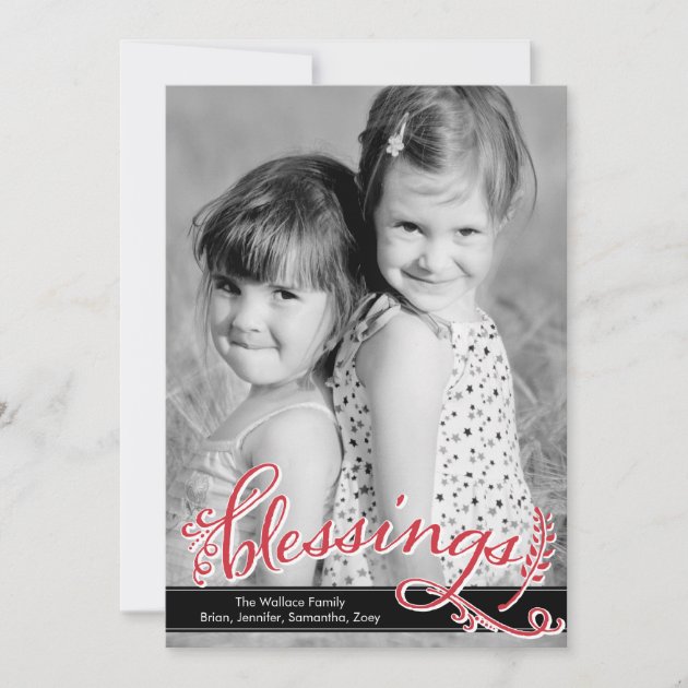 Blessings Holiday Photo Cards