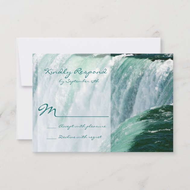 Niagara Falls Waterfall Outdoor Wedding RSVP Cards