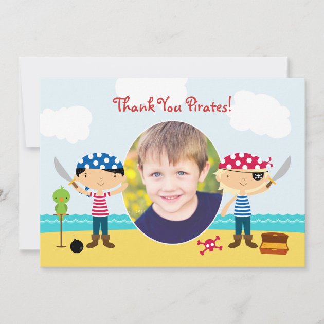 Thank You Pirate Photo Card