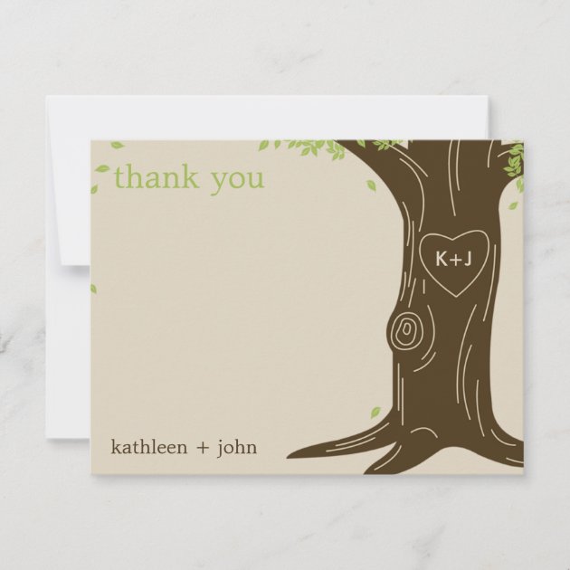 Oak Tree Thank You Card