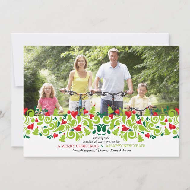 Love at Christmas Photo Holiday Card (front side)