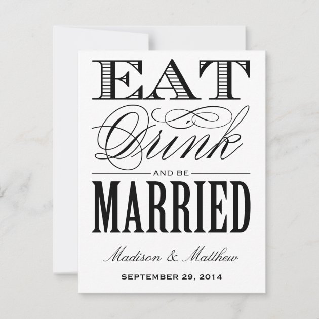 Be Married | Save the Date Postcard