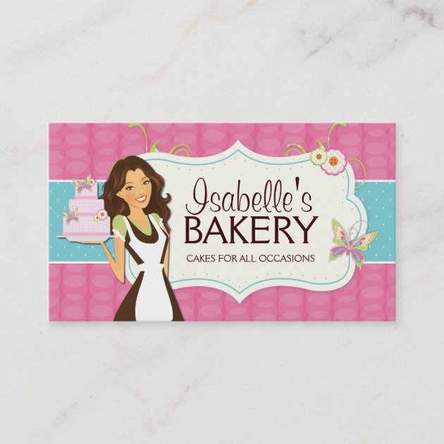 Whimsical Bakery Business Card (front side)