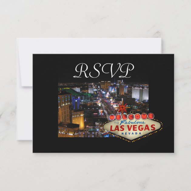Las Vegas Strip RSVP cards (front side)