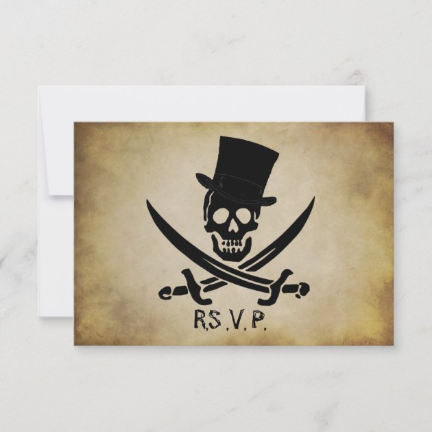 Pirate Wedding RSVP Response Card