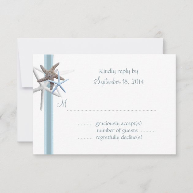 Starfish Gathering A1 Size RSVP Cards