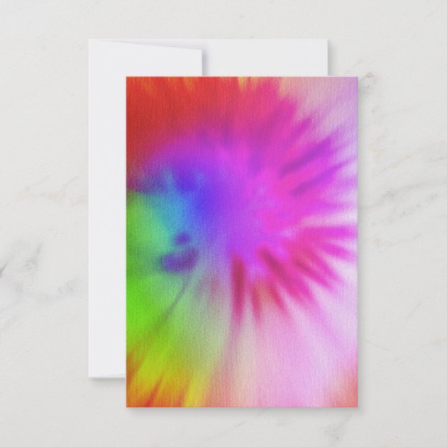 Tie Dye RSVP Cards