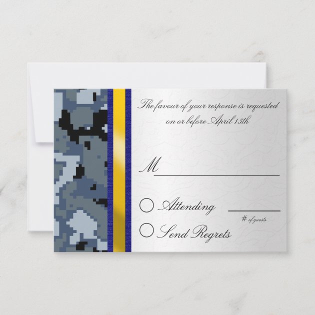Digital Camouflage Reply Card (front side)