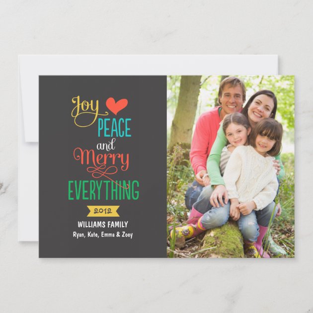 Photo Holiday Greeting Card | Merry Everything