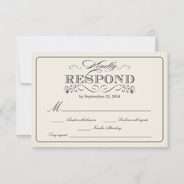 RSVP Vintage White - with Song Request