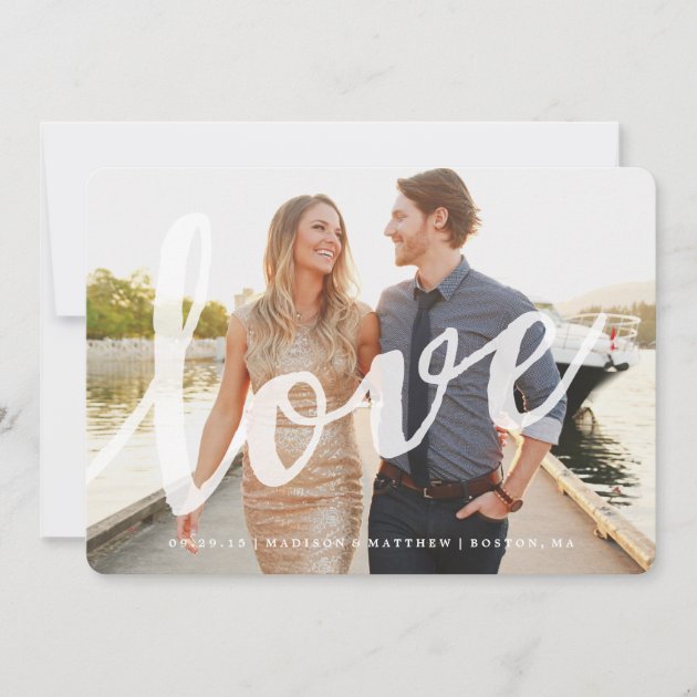 Love | Save the Date Photo Card