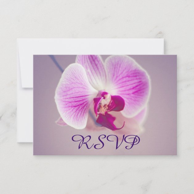 Radiant Purple Orchid Wedding RSVP