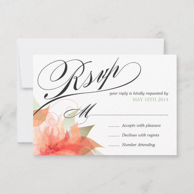 RSVP Peachy Orange Floral Deluxe 2-sided